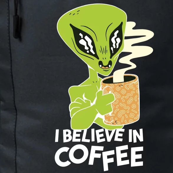 I Believe In Coffee Alien Daily Commute Backpack