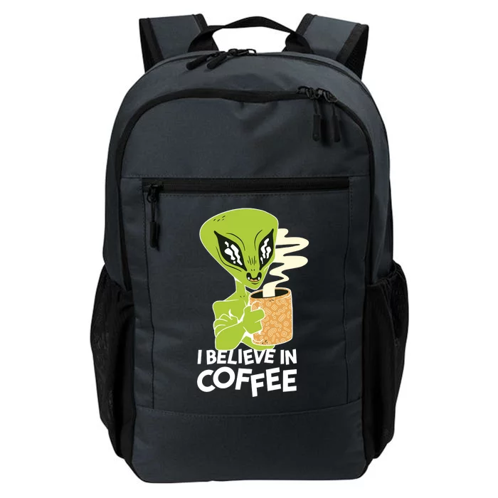 I Believe In Coffee Alien Daily Commute Backpack