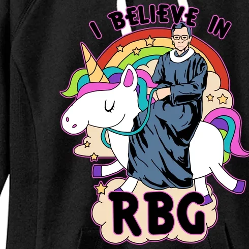 I Believe In RBG Ruth Bader Ginsburg Women's Fleece Hoodie