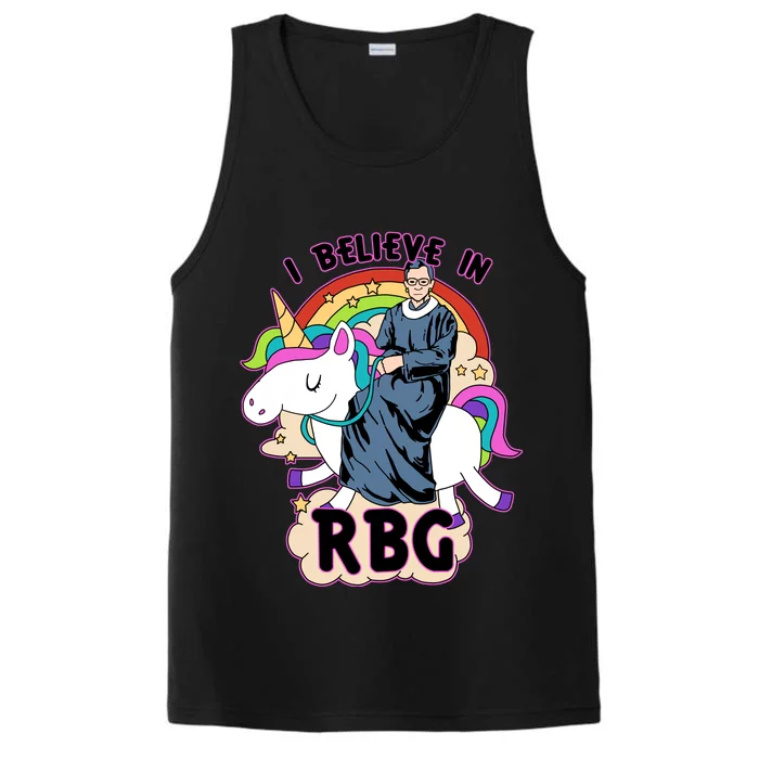 I Believe In RBG Ruth Bader Ginsburg Performance Tank