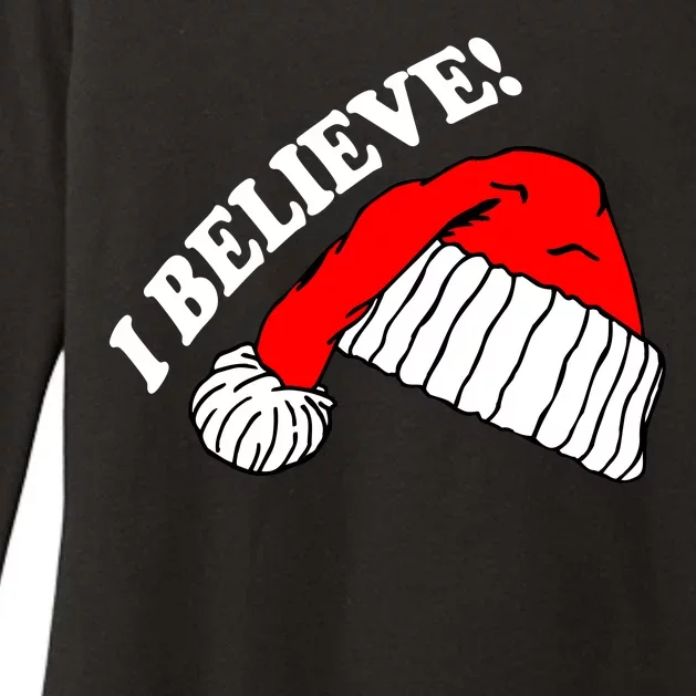 I Believe In Santa Claus Christmas Womens CVC Long Sleeve Shirt