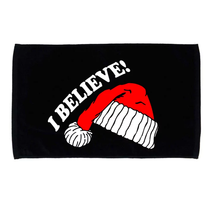 I Believe In Santa Claus Christmas Microfiber Hand Towel