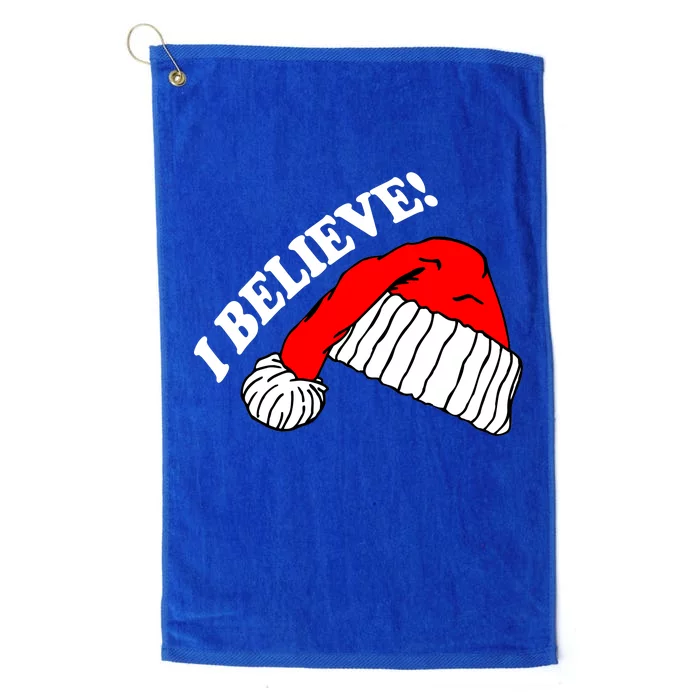 I Believe In Santa Claus Christmas Platinum Collection Golf Towel