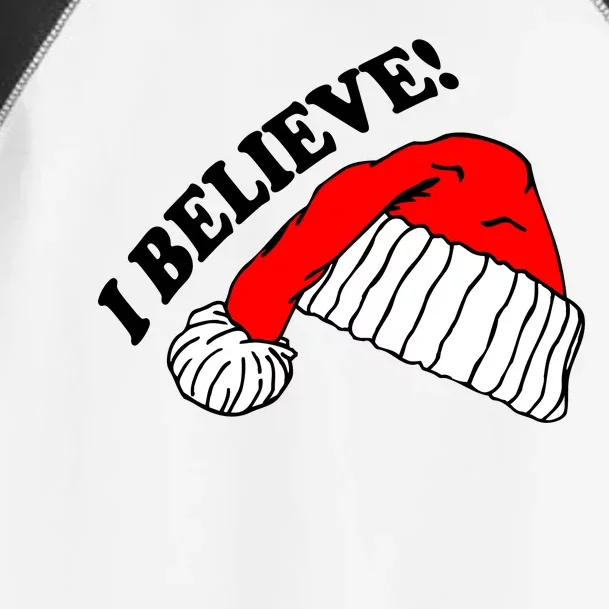 I Believe In Santa Claus Christmas Toddler Fine Jersey T-Shirt