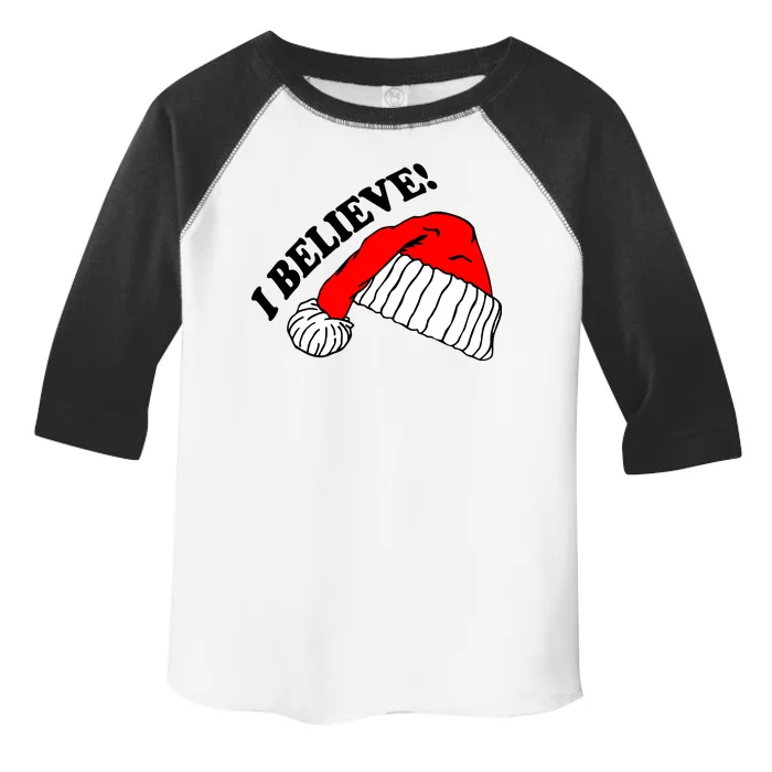 I Believe In Santa Claus Christmas Toddler Fine Jersey T-Shirt