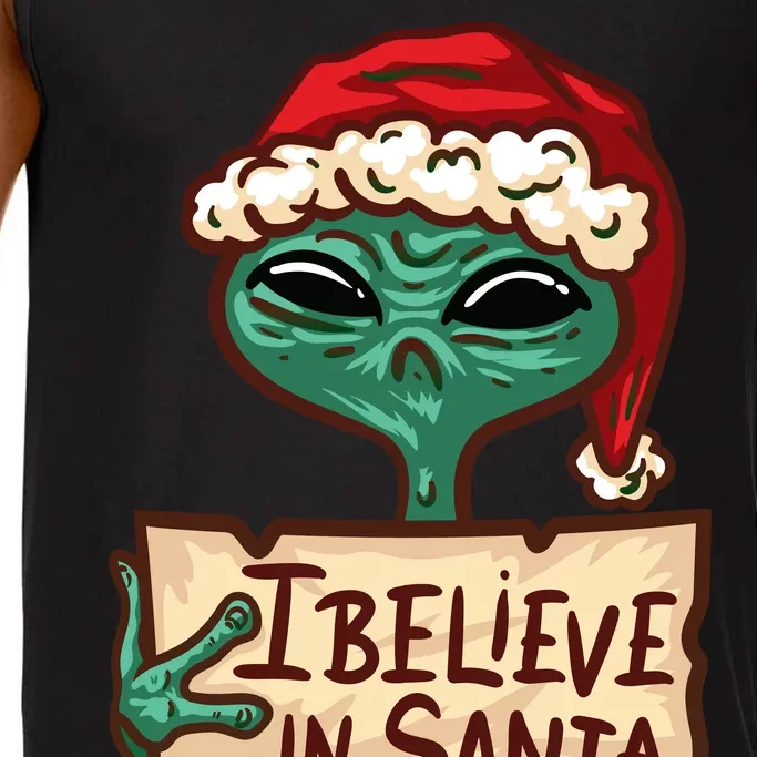 I Believe In Santa Funny Alien Christmas Comfort Colors® Tank Top