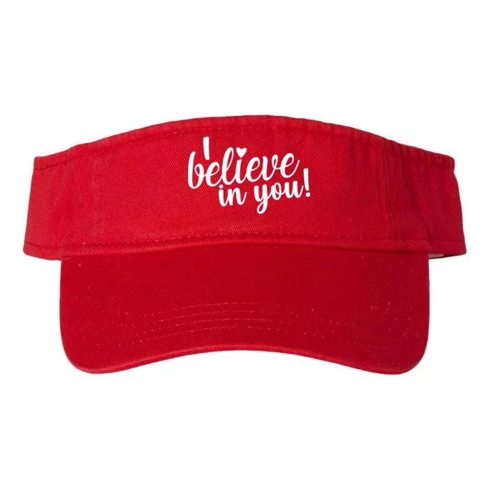 I Believe In You Teacher Valucap Bio-Washed Visor