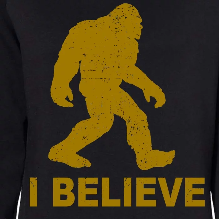 I Believe Sasquatch Bigfoot Womens California Wash Sweatshirt