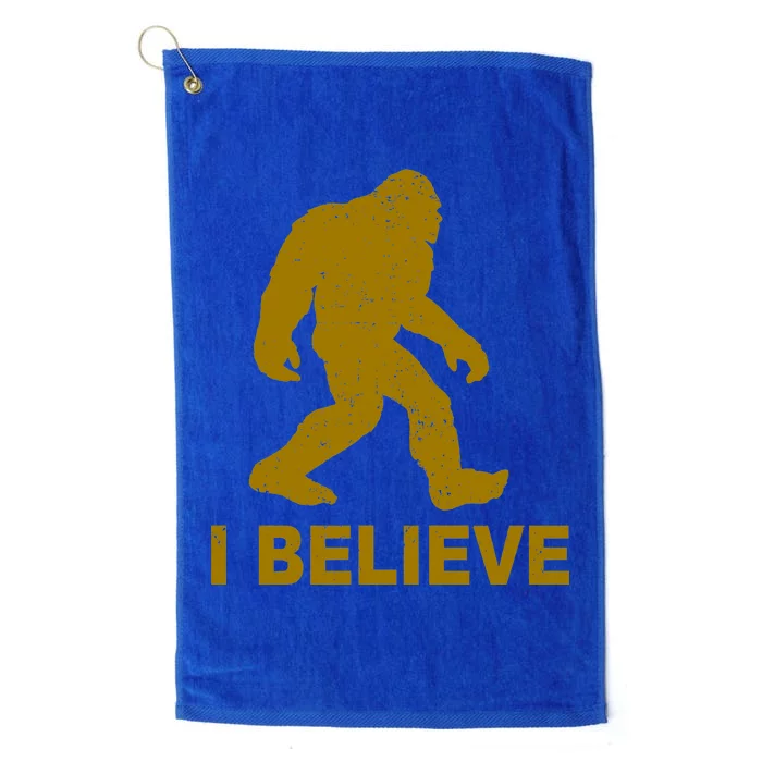 I Believe Sasquatch Bigfoot Platinum Collection Golf Towel