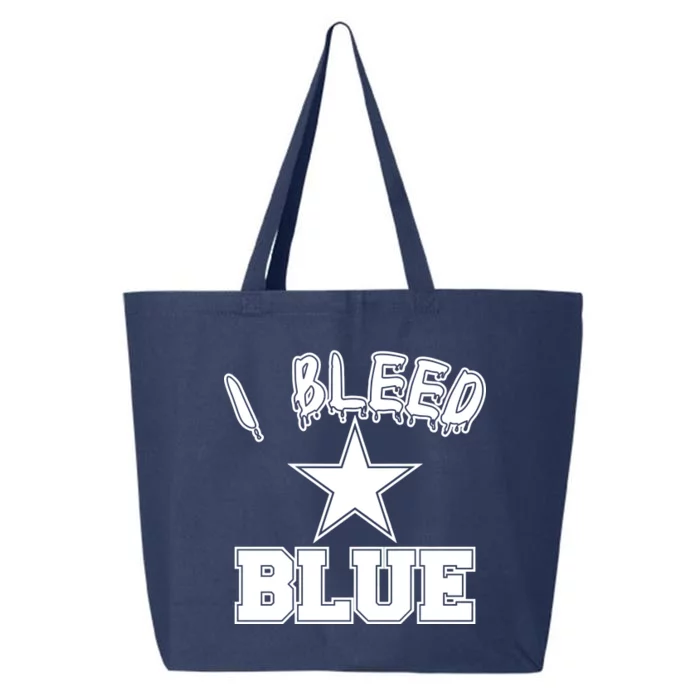 I Bleed Blue Dallas, Texas Fan Pride 25L Jumbo Tote