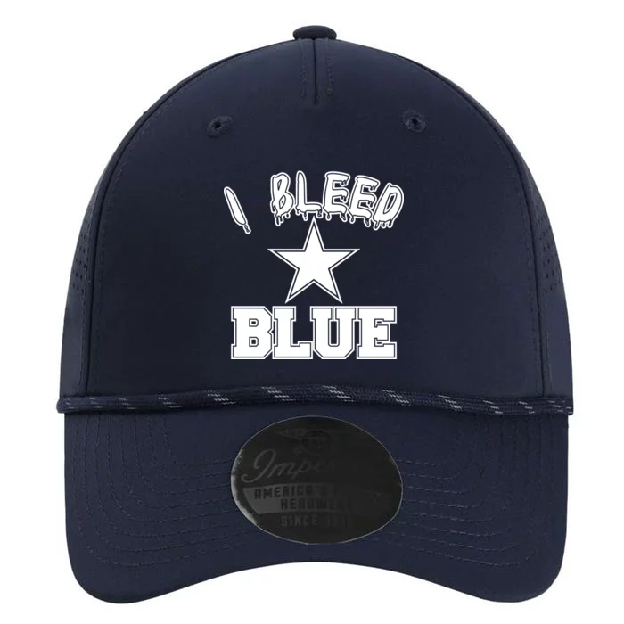 I Bleed Blue Dallas, Texas Fan Pride Performance The Dyno Cap