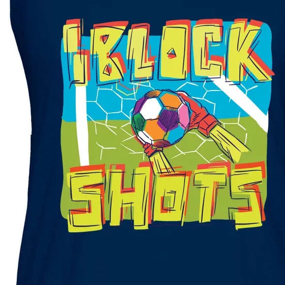 I Block Shots Ladies Essential Flowy Tank