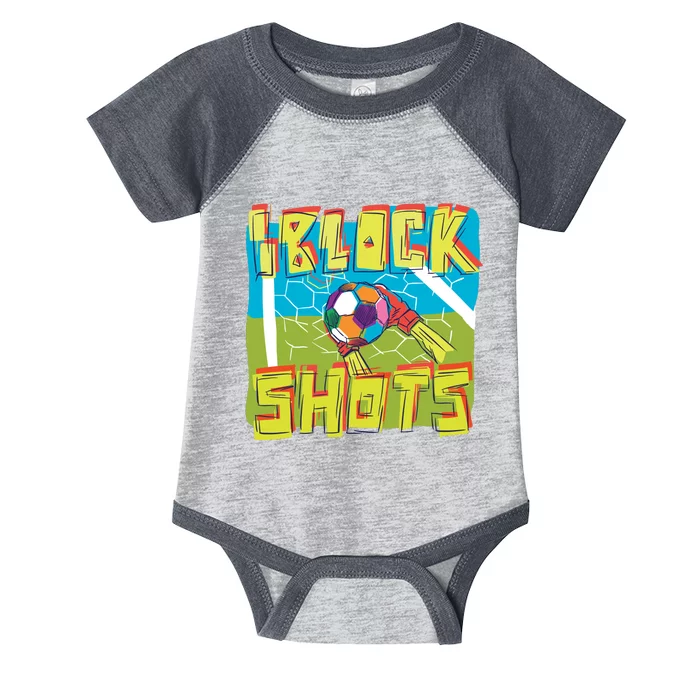 I Block Shots Infant Baby Jersey Bodysuit