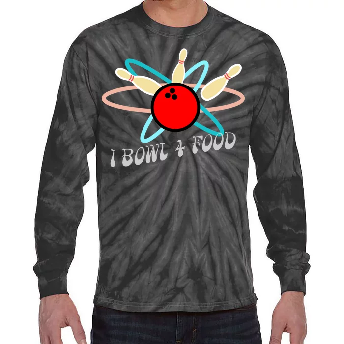 I Bowl For Food Tie-Dye Long Sleeve Shirt