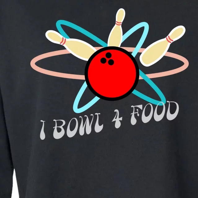 I Bowl For Food Cropped Pullover Crew