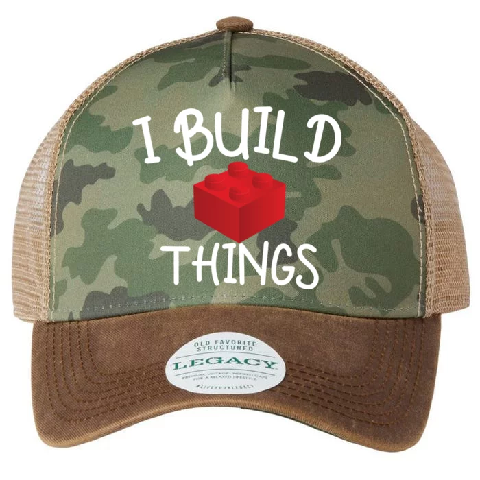 I Build Things Building Blocks Legacy Tie Dye Trucker Hat