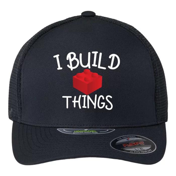 I Build Things Building Blocks Flexfit Unipanel Trucker Cap