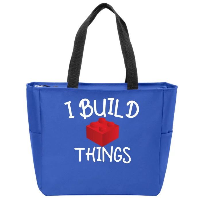 I Build Things Building Blocks Zip Tote Bag