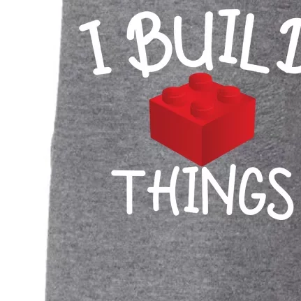 I Build Things Building Blocks Doggie 3-End Fleece Hoodie