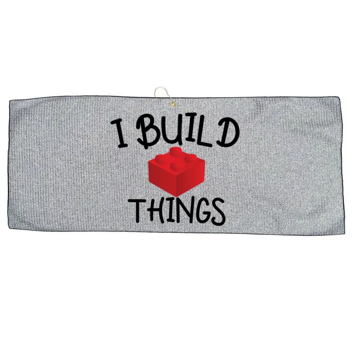 I Build Things Building Blocks Large Microfiber Waffle Golf Towel