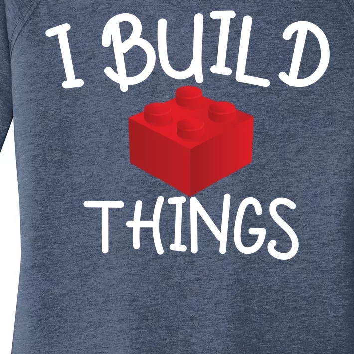 I Build Things Building Blocks Women's Perfect Tri Tunic Long Sleeve Shirt