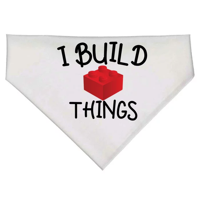 I Build Things Building Blocks USA-Made Doggie Bandana