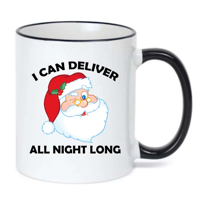 I Can Deliver All Night Long X-Mas Bad Santa Black Color Changing Mug