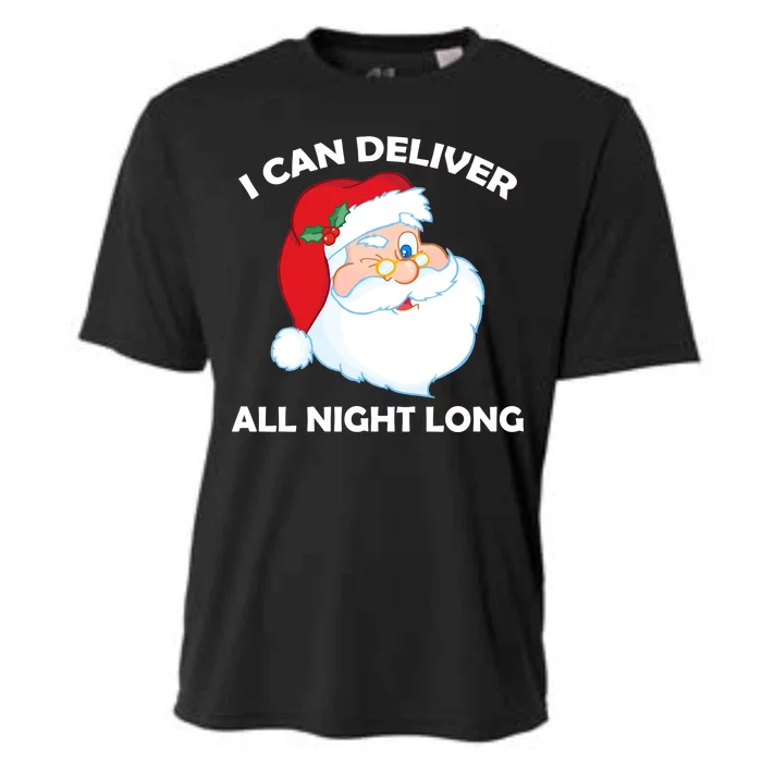 I Can Deliver All Night Long X-Mas Bad Santa Cooling Performance Crew T-Shirt