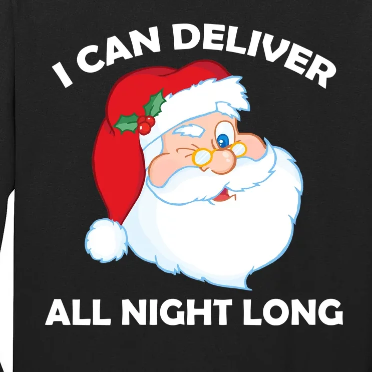 I Can Deliver All Night Long X-Mas Bad Santa Tall Long Sleeve T-Shirt