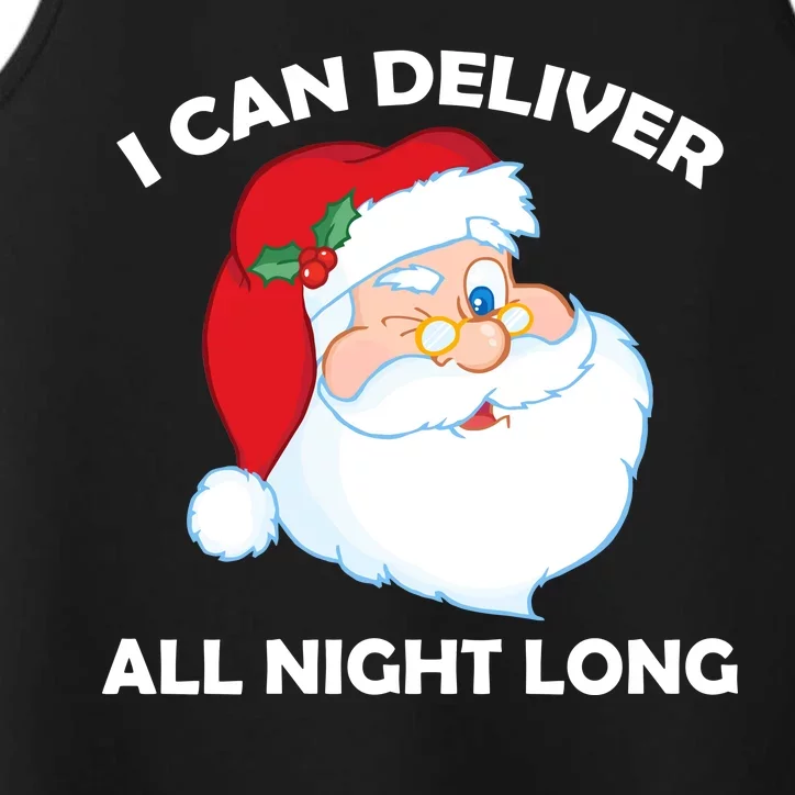 I Can Deliver All Night Long X-Mas Bad Santa Performance Tank