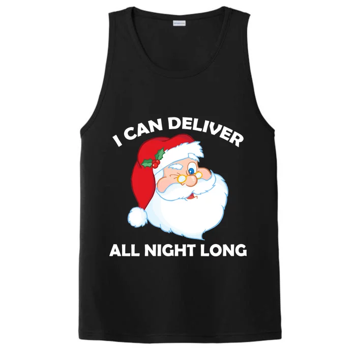 I Can Deliver All Night Long X-Mas Bad Santa Performance Tank