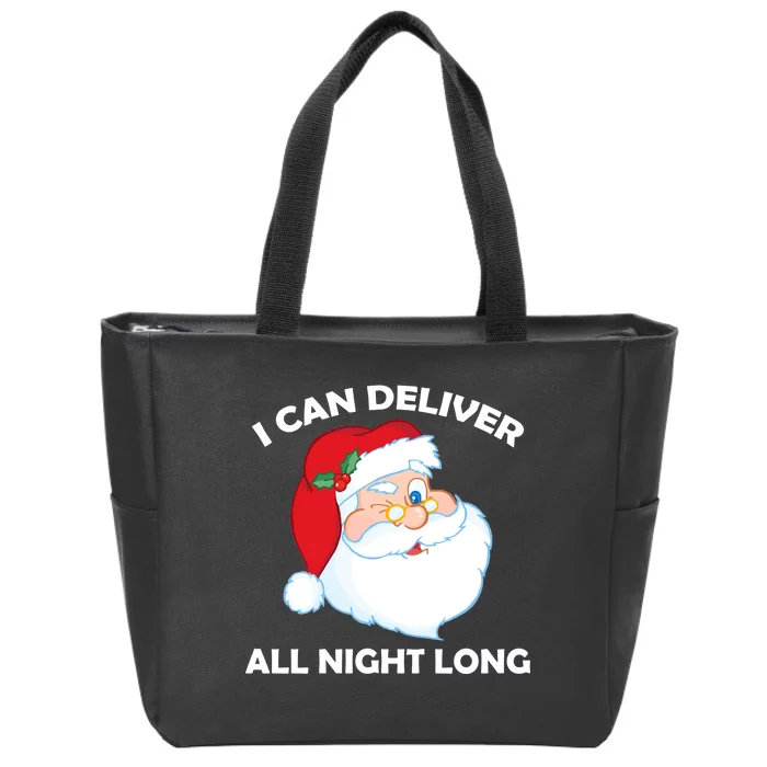 I Can Deliver All Night Long X-Mas Bad Santa Zip Tote Bag