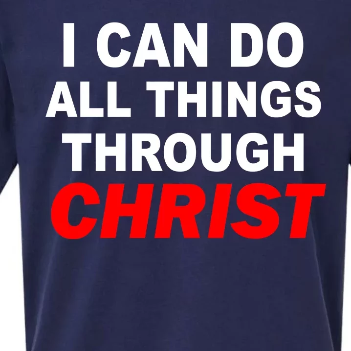 I Can Do All Things Through Christ Our Lord Sueded Cloud Jersey T-Shirt