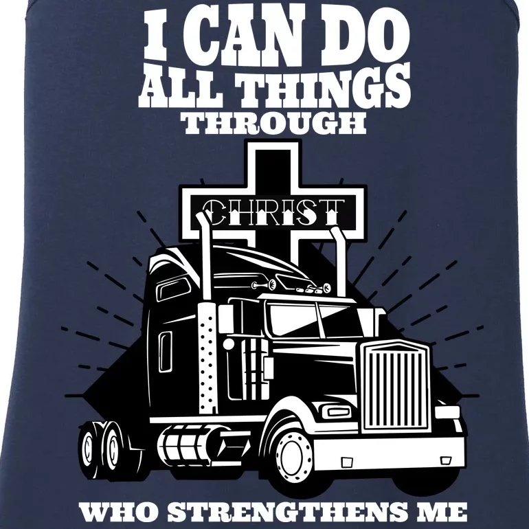 I Can Do All Things Through Christ Truck Driver Ladies Essential
