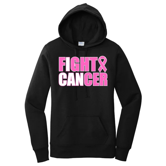 I Can Fight Cancer Breast Cancer Awareness Women's Pullover Hoodie