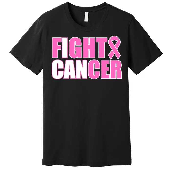 I Can Fight Cancer Breast Cancer Awareness Premium T-Shirt