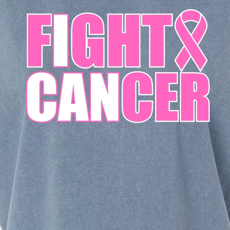 I Can Fight Cancer Breast Cancer Awareness Garment-Dyed Women's Muscle Tee