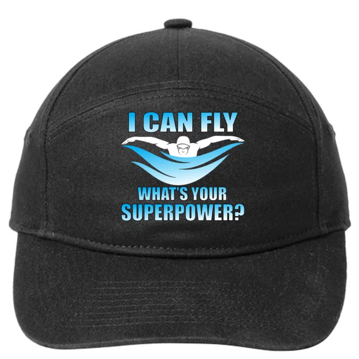 I Can Fly What's Your Superpower Swimming 7-Panel Snapback Hat