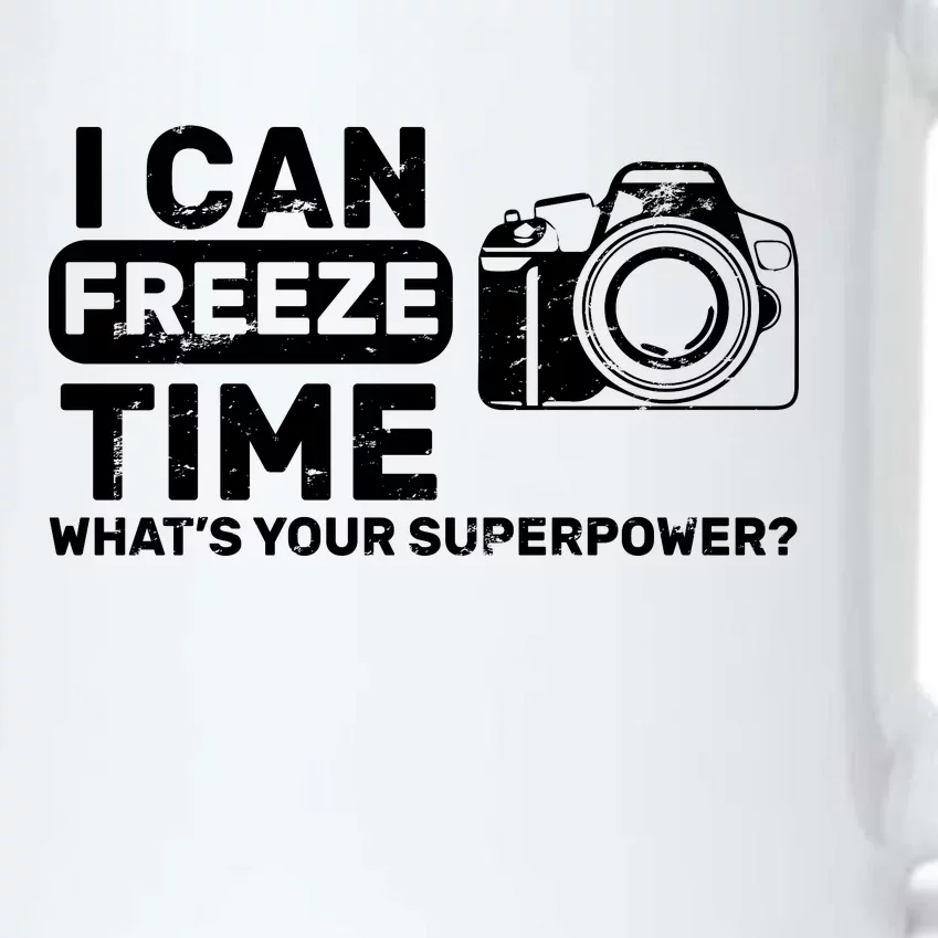 I Can Freeze Time What's Your Superpower? Black Color Changing Mug