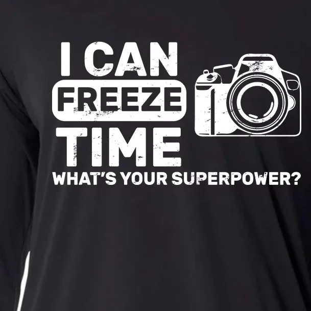 I Can Freeze Time What's Your Superpower? Cooling Performance Long Sleeve Crew