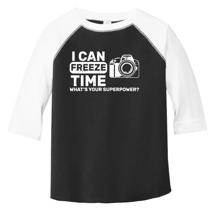 I Can Freeze Time What's Your Superpower? Toddler Fine Jersey T-Shirt