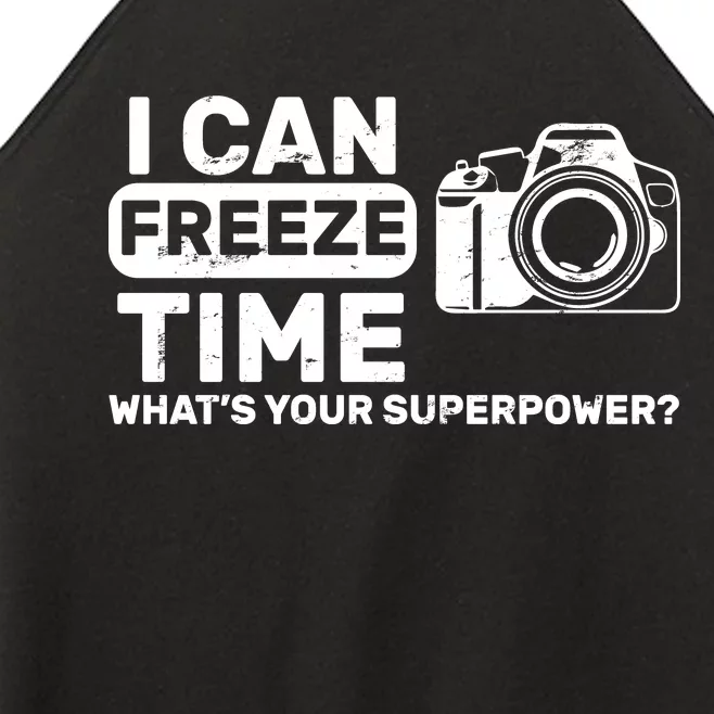 I Can Freeze Time What's Your Superpower? Women’s Perfect Tri Rocker Tank