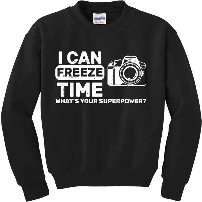 I Can Freeze Time What's Your Superpower? Kids Sweatshirt