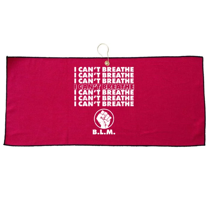 I Can't Breathe Black Lives Matter BLM Fist Large Microfiber Waffle Golf Towel