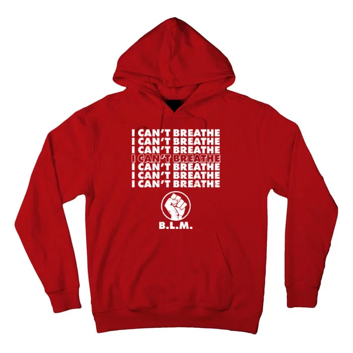 I Can't Breathe Black Lives Matter BLM Fist Tall Hoodie