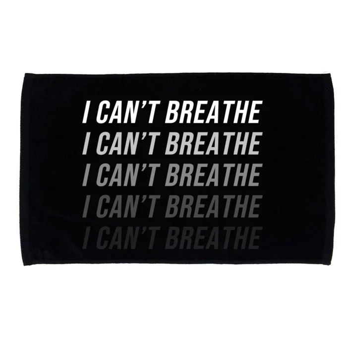 I Can't Breathe Fading Word Print Microfiber Hand Towel