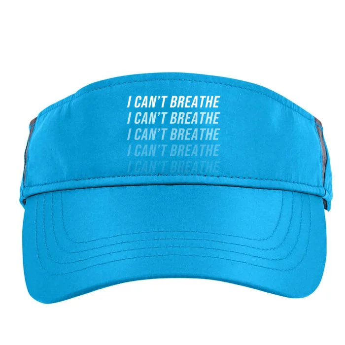 I Can't Breathe Fading Word Print Adult Drive Performance Visor