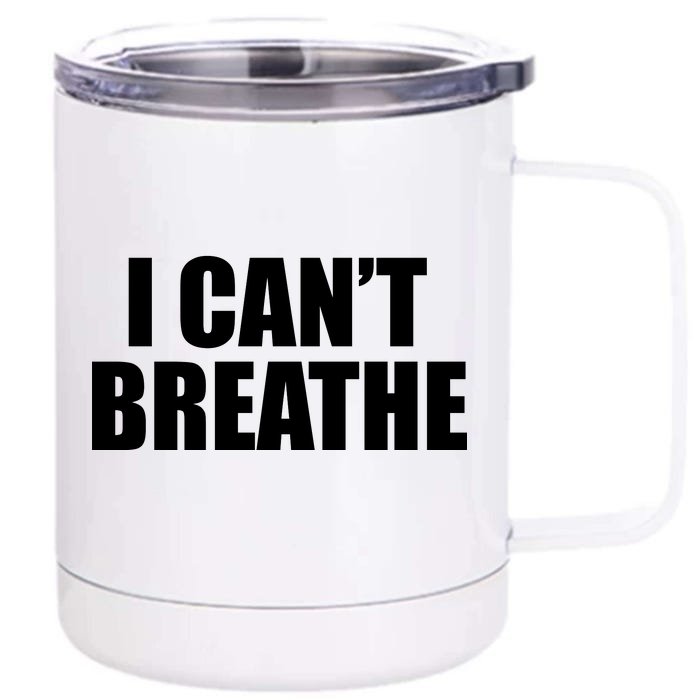 I Can't Breathe George Floyd Black Lives Matter Front & Back 12oz Stainless Steel Tumbler Cup