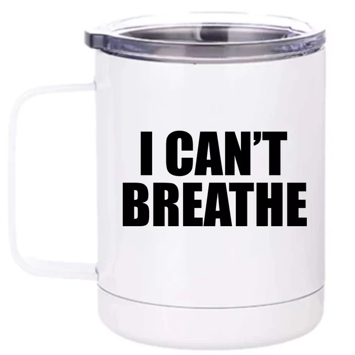 I Can't Breathe George Floyd Black Lives Matter Front & Back 12oz Stainless Steel Tumbler Cup