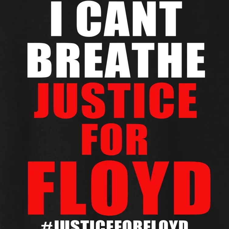 I Can't Breathe Justice For Floyd Women's Crop Top Tee